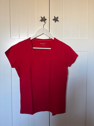 Camiseta roja algodón