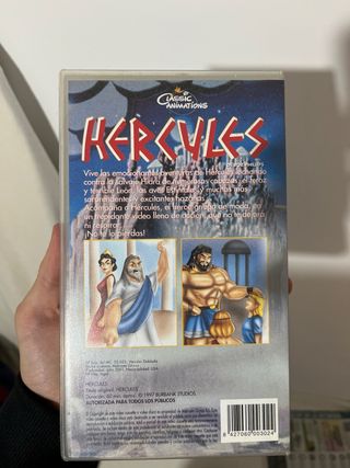Cinta VHS Hércules Animada Español