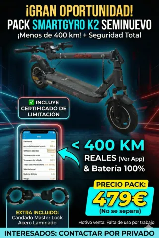 Patinete SmartGyro K2 Seminuevo <400km