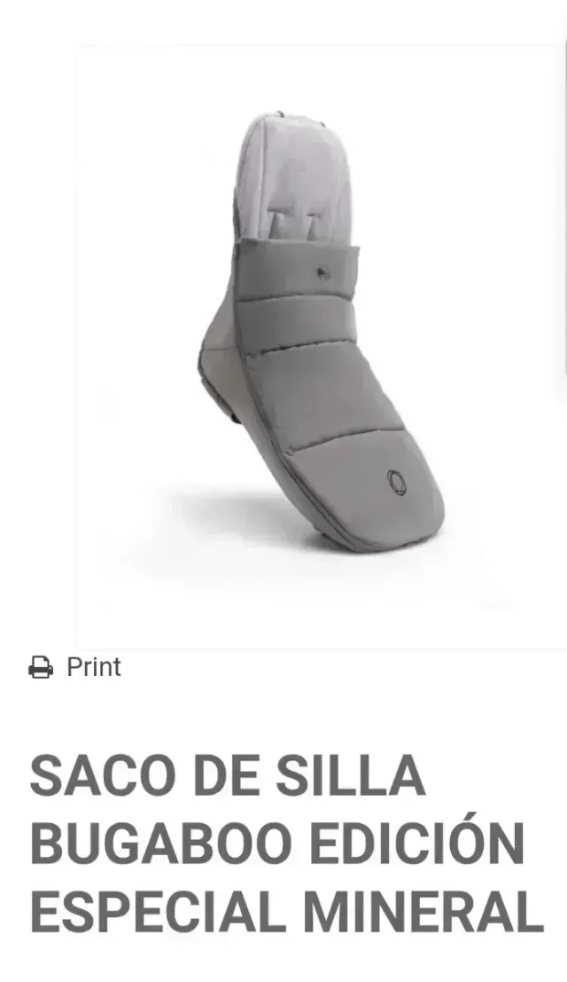 Saco silla bugaboo edición mineral