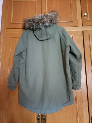 Parka Superdry Edit mujer T40 verde / animal print