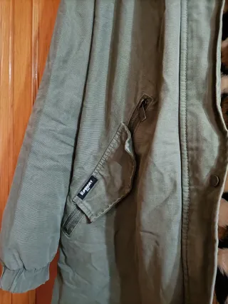 Parka Superdry Edit mujer T40 verde / animal print