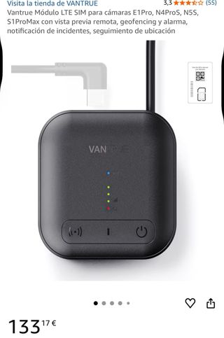 Vantrue N4S Kit Dashcam + 4G + Cableado