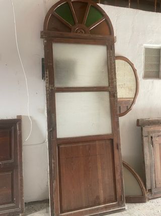 Puerta Madera Mobila Interior con Cristal