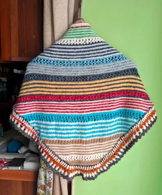 Scialle artigianale fatto a mano