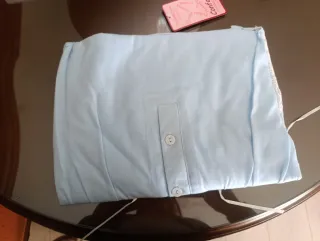 Camisón vintage Tevose azul y blanco Talla L