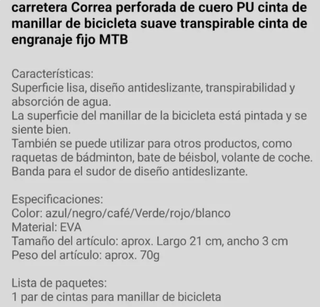 Cinta Manillar Bicicleta Gravel Ruta Nueva