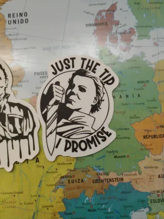 3 Pegatinas Halloween Michael Myers