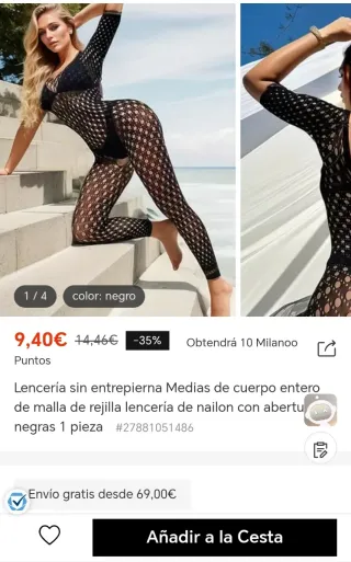 Body de rejilla negro Dos