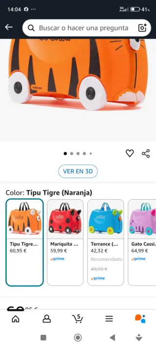 Maleta Trunki Infantil Correpasillos Naranja