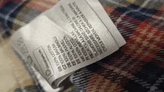 Camicia flanella bambino 4-5 anni 110cm