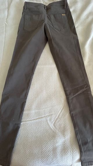Pantalón Massimo Dutti Piel Melocotón T.34