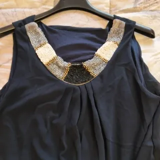 Blusa donna con perline