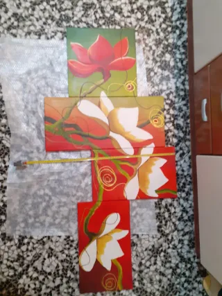 Quadro componibile fiori