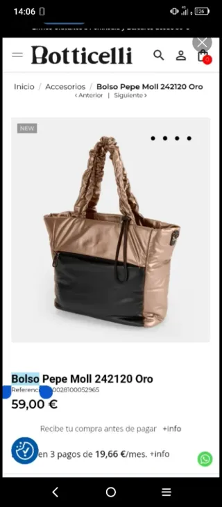 Bolso Pepe Moll PRECINTADO