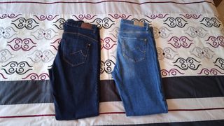 Lote pantalones vaqueros mujer
