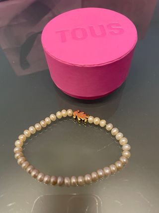 Pulsera perlas Tous niña oso