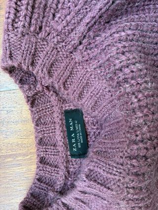 Jersey Zara Hombre Talla L Burdeos