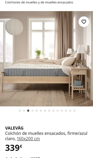 Colchón Ikea Valevag 160x200