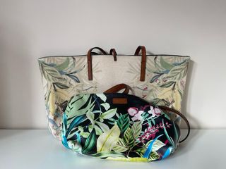 Conjunto 2 Bolsos Desigual Beige Multicolor