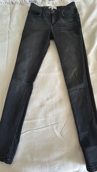 Jeans Mango Gris Oscuro Talla 34