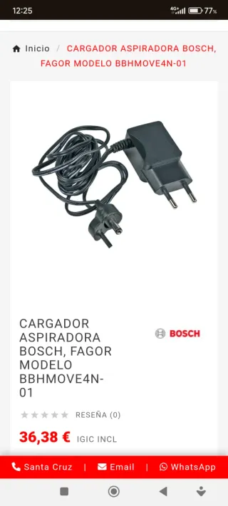 Aspiradora Bosch 18V..