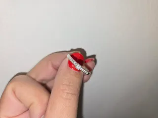 Anillo Oro Blanco Diamantes