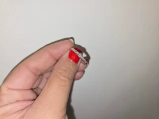 Anillo Oro Blanco Diamantes