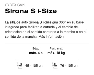 Silla coche Cybex Sirona S