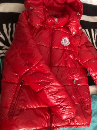 Chaqueta Moncler Roja Brillante