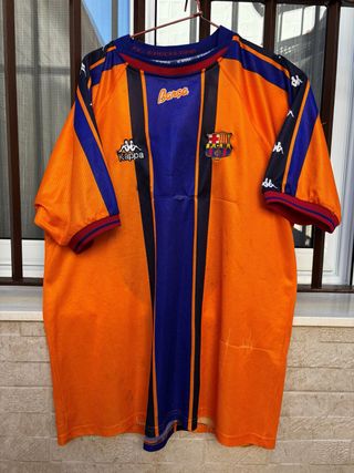 Camiseta Barça 1997 Visitante Kappa Talla YL