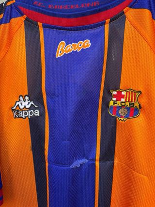 Camiseta Barça 1997 Visitante Kappa Talla YL