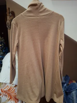 Vestido de punto beige/marrón