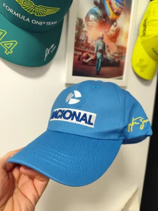 Gorra Ayrton Senna Azul y Blanca