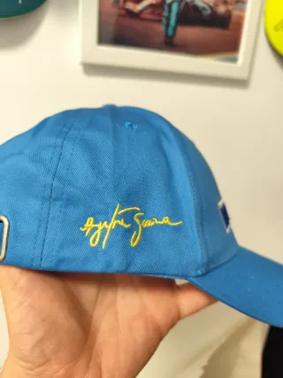 Gorra Ayrton Senna Azul y Blanca