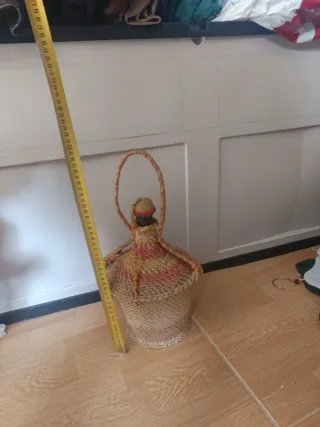 Damajuana forrada mimbre/esparto