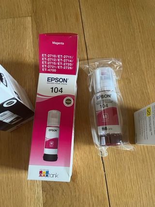 Tintas Epson 104 EcoTank (Negro, Magenta, Amarillo