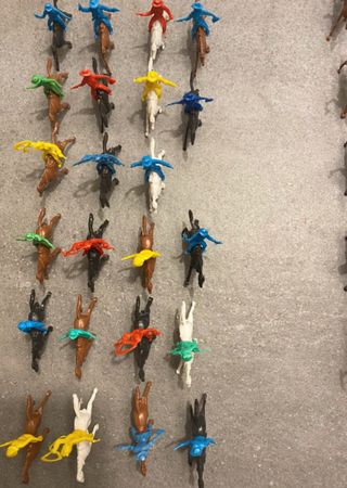 Soldatini Baravelli cow boy indiani a cavallo