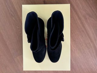 Botines de ante negro Castañer