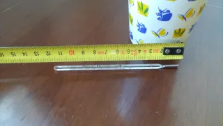 Lote vaso cerámica y termómetro vintage