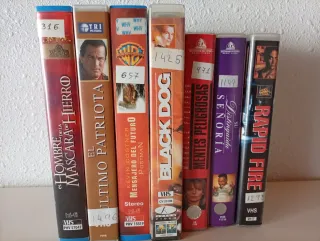 Lote 7 Películas VHS Acción y Aventura