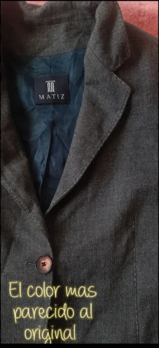 Chaqueta Matiz Gris azulado