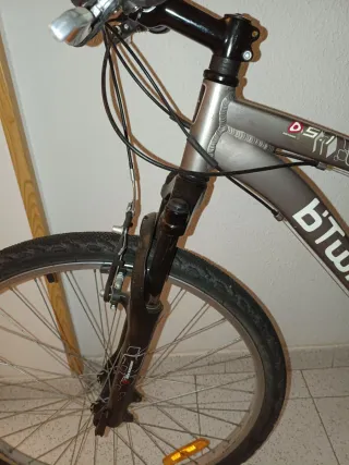 Bicicleta Decathlon Btwin Gris