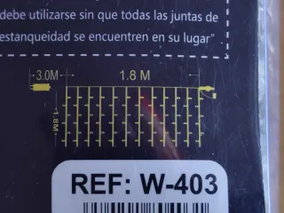 Cortina LED 256L MIMILUZ Cálida Interior/Exterior