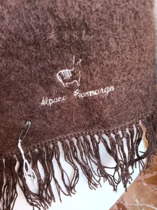 Bufanda de Alpaca Baby Marrón