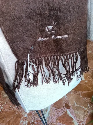 Bufanda de Alpaca Baby Marrón