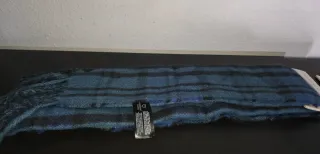 Bufanda Tartán Azul y Negro Primark