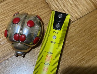 Coccinella laminata in argento