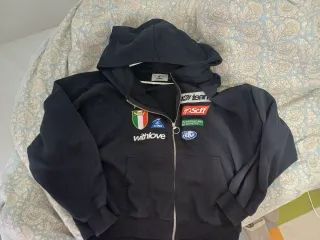 Sudadera Scuffers Negra con Cremallera