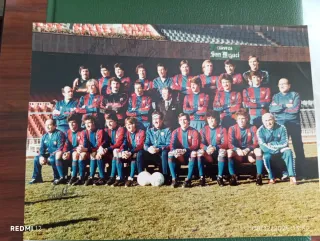 Pack: Historia del Barcelona, postal, foto y libro